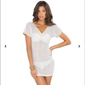 Luli Fama Moon Over Miami Vneck Bodycon Dress